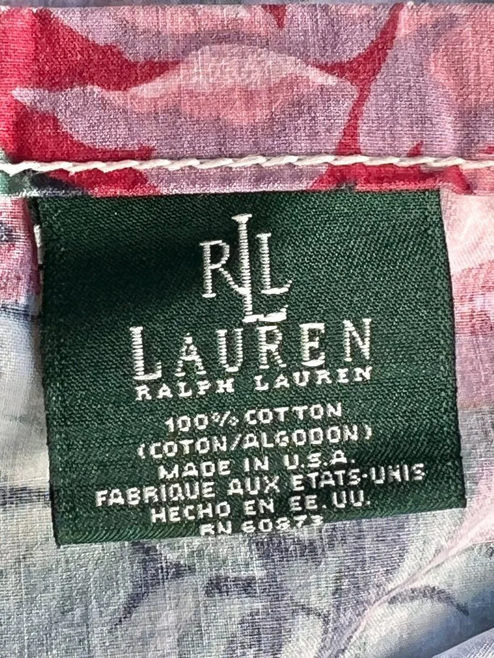 Lauren Ralph Lauren Sheet Allison Twin Ruffled Flat Peach Mauve Rust Lavender